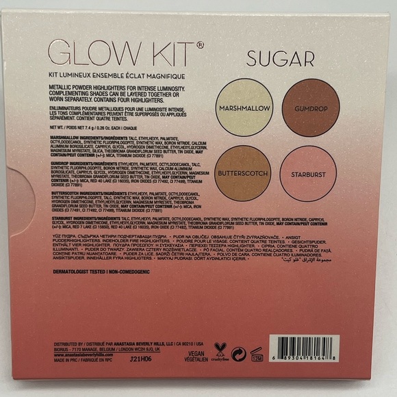 Anastasia Beverly Hills Sugar Glow Kit powder highlighters Brand New in Box - Picture 6 of 7